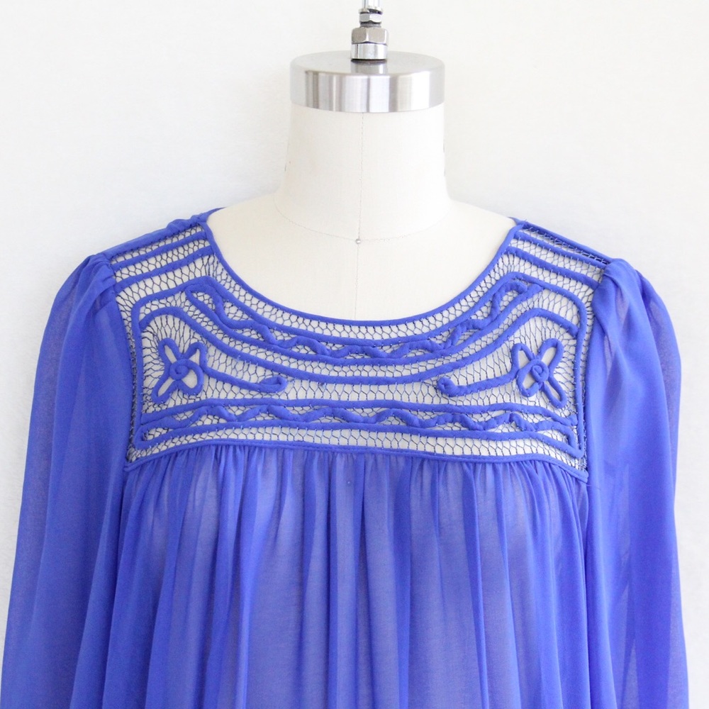 Daniel Rainn Cobalt Blue Blouse - Picture 3 of 5